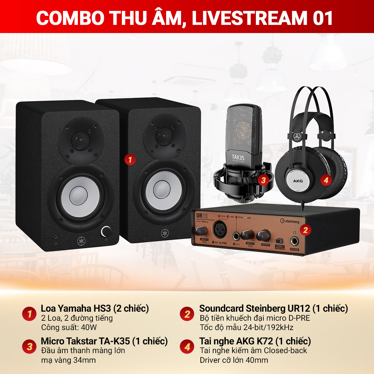 Combo thu &acirc;m, Livestream 01