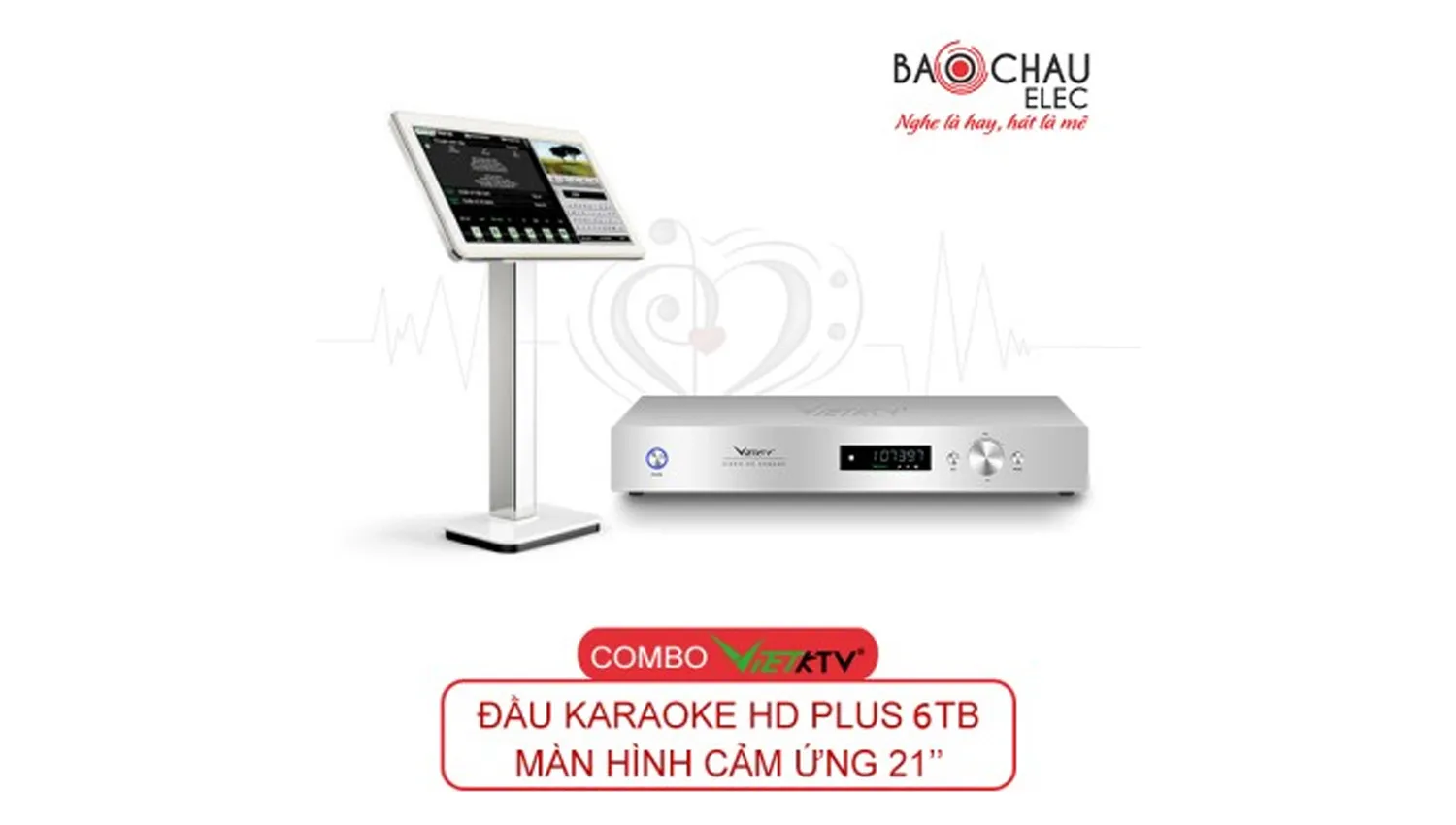 Combo Đầu Việt KTV HD Pro 6TB + màn 21 inch