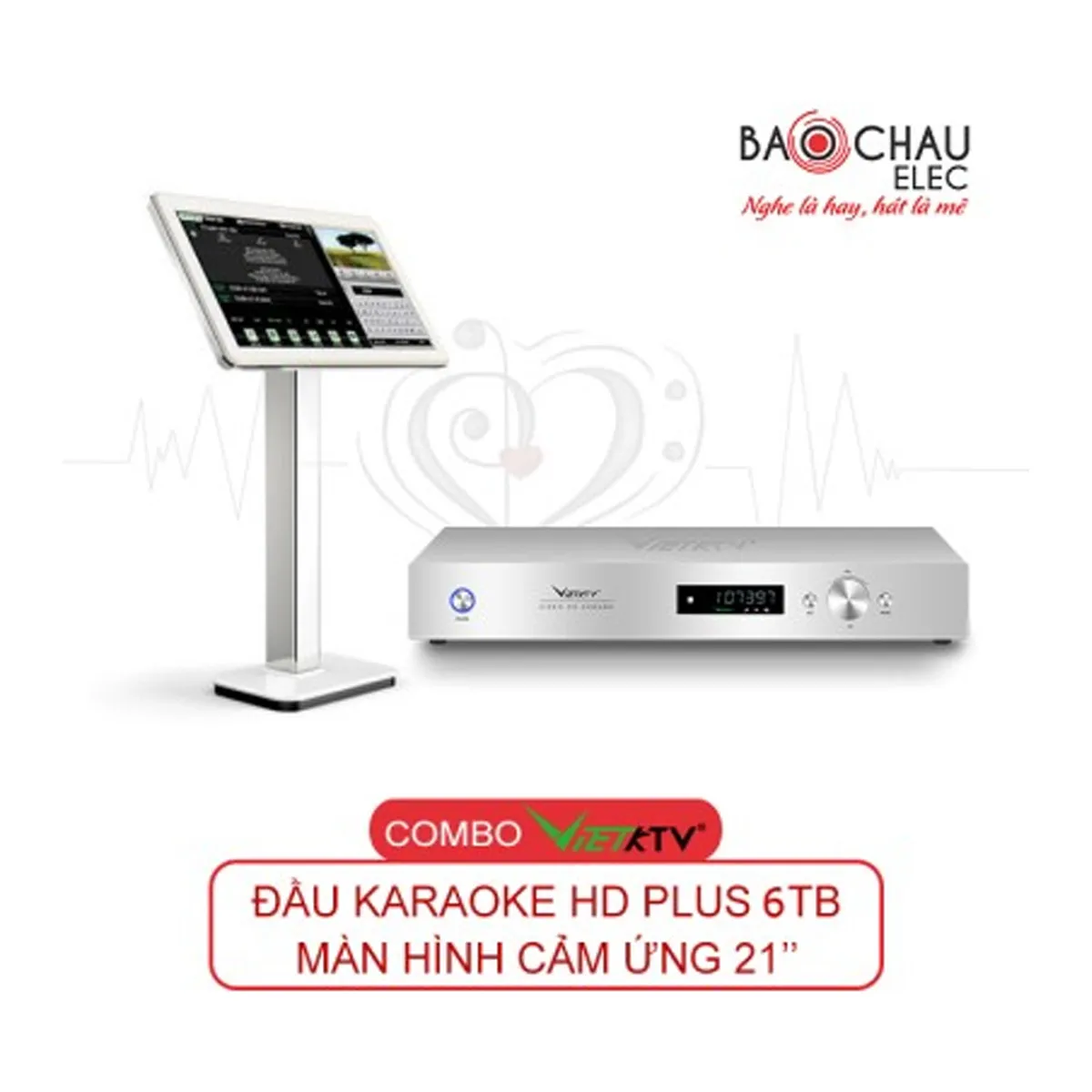 Combo Đầu Việt KTV HD Pro 6TB + màn 21 inch