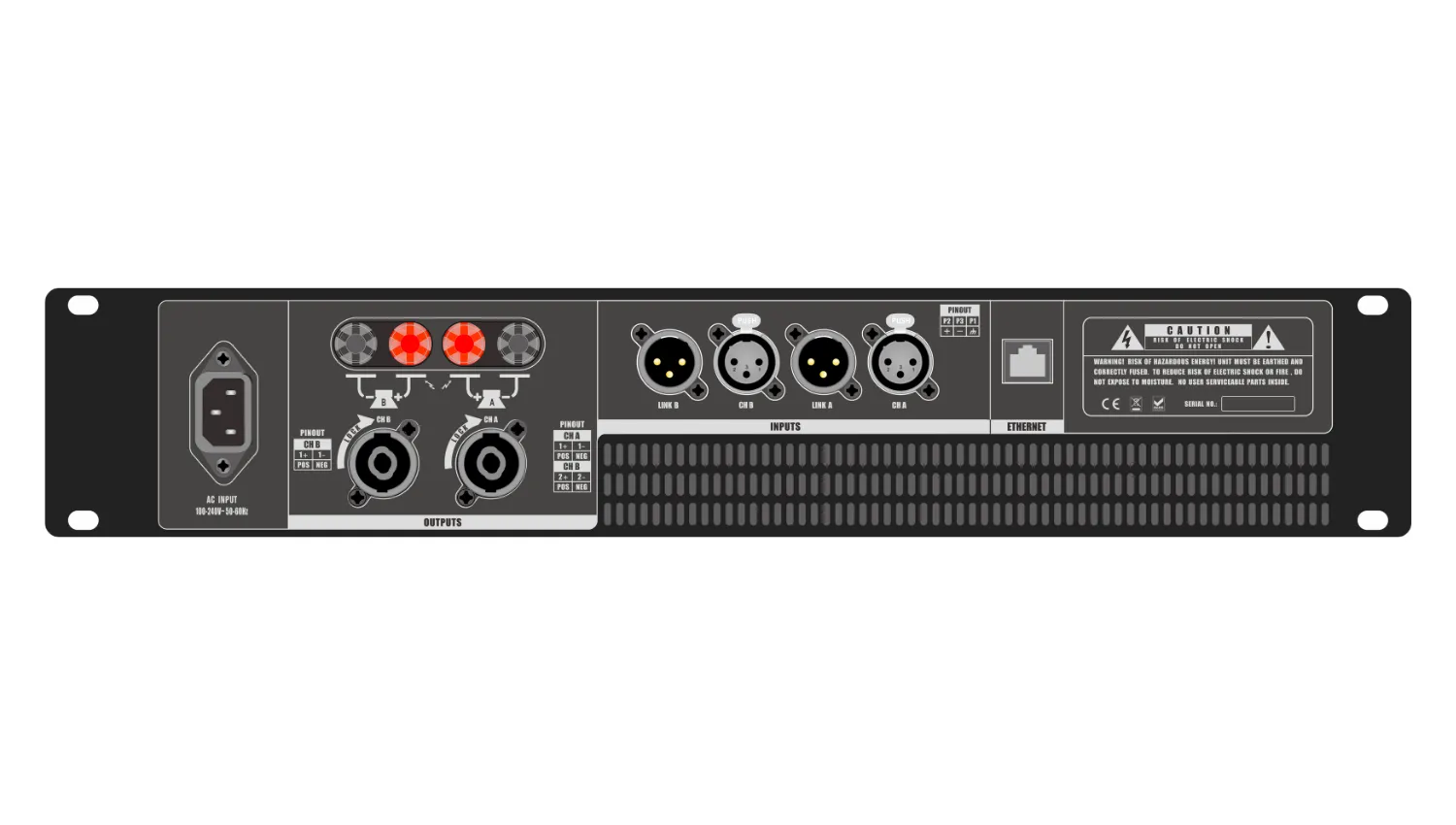 Cục đẩy 2 kênh Audiocenter UTA1802DSP