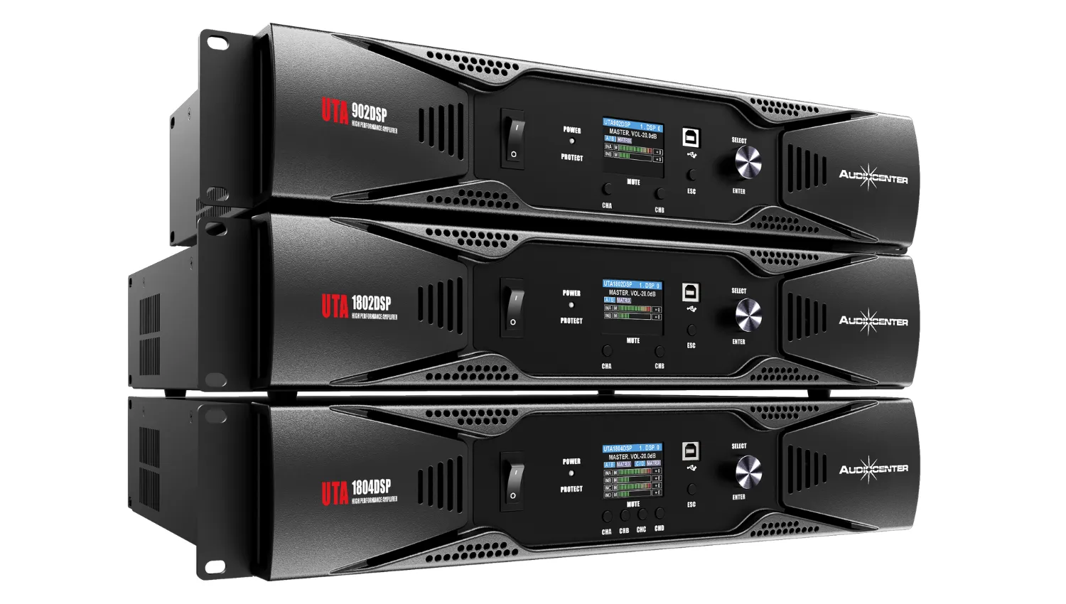 Cục đẩy 2 kênh Audiocenter UTA902DSP