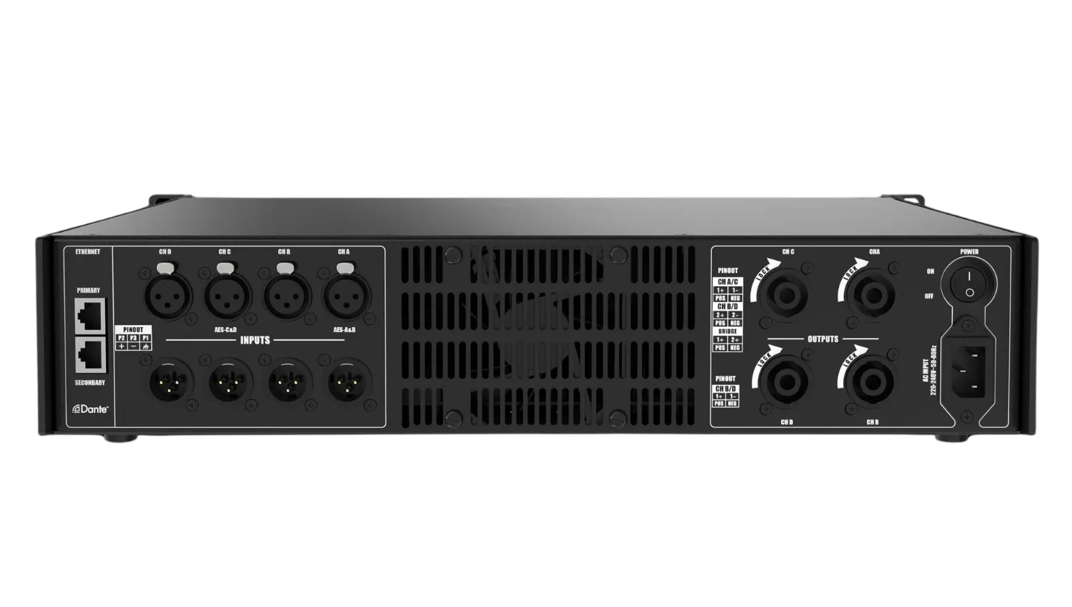 Cục đẩy 4 kênh Audiocenter D4.4K-D
