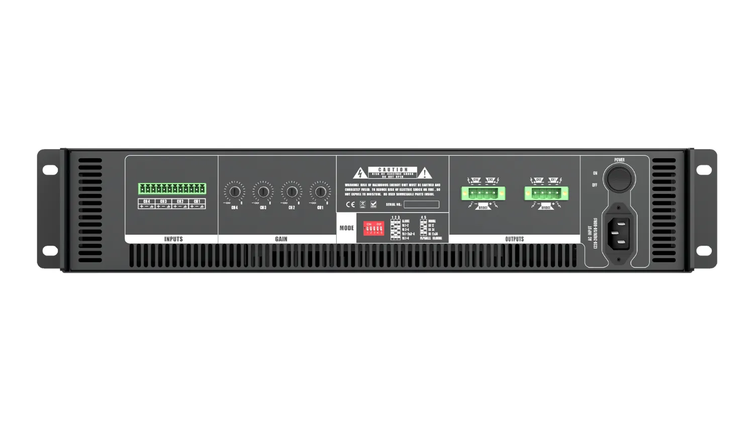 Cục đẩy 4 kênh Audiocenter Artist T4800