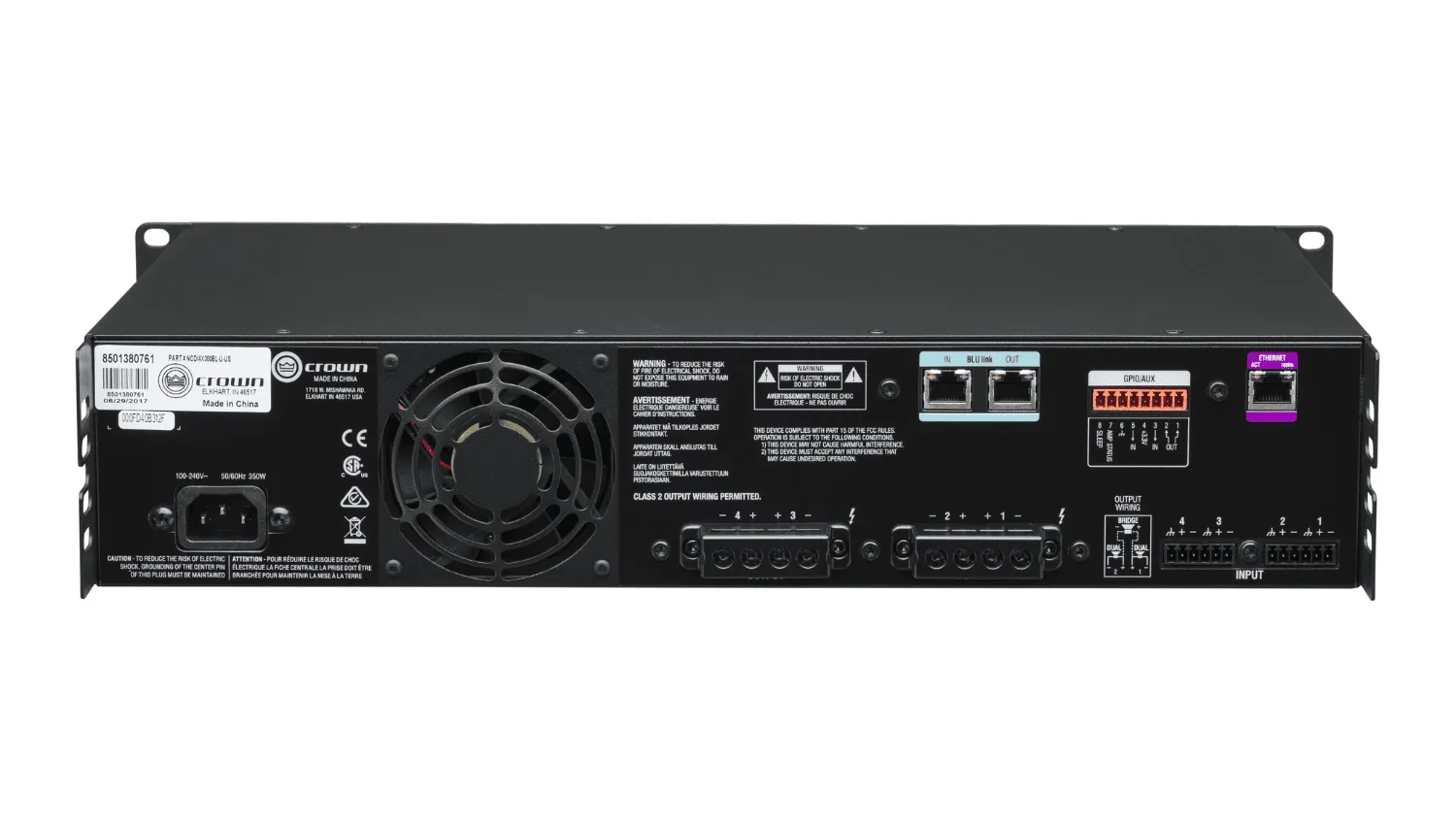 Cục đẩy công suất 4 kênh Crown CDi 4|300BL
