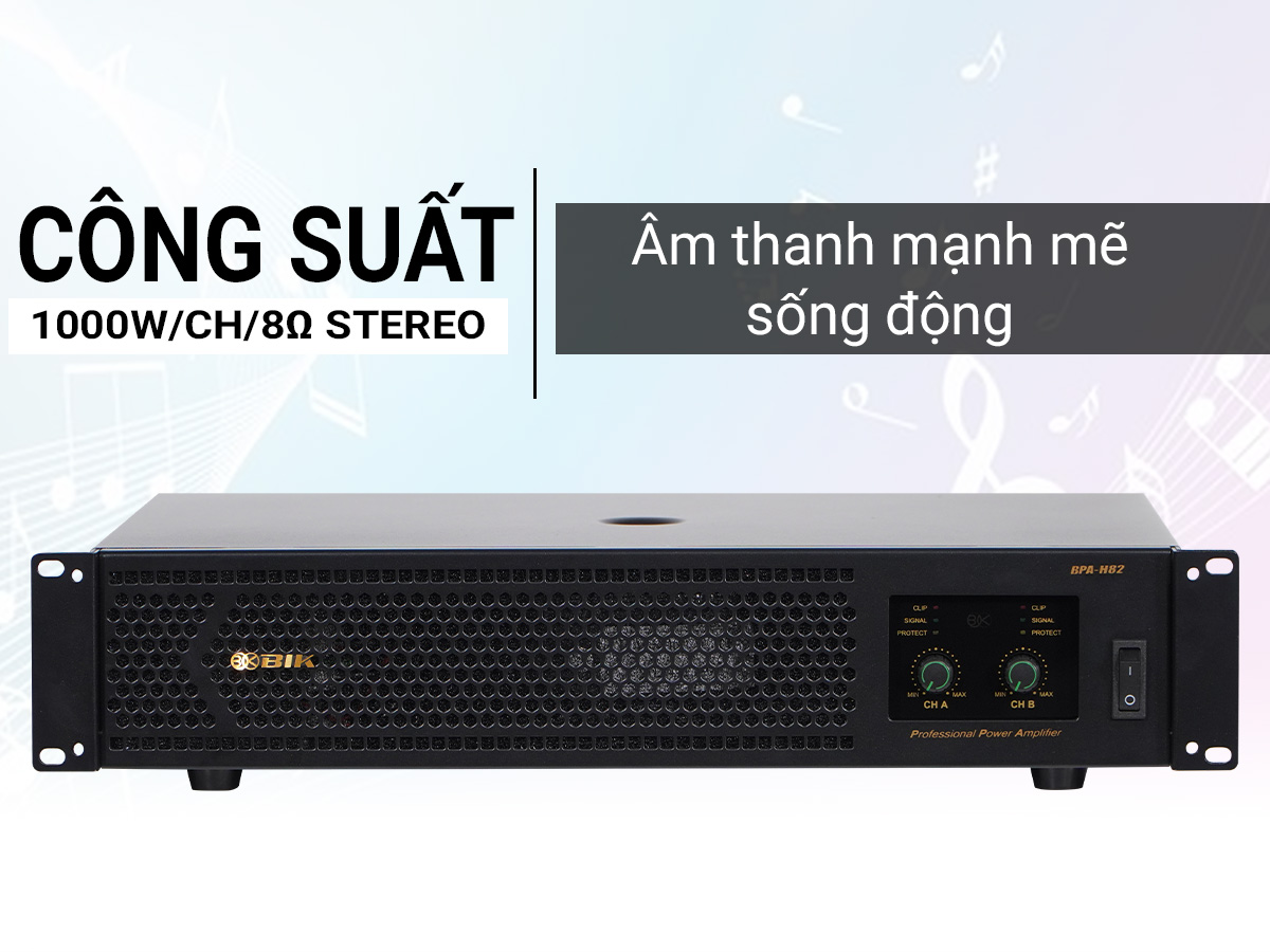 Cục đẩy công suất 2 kênh BIK BPA-H102