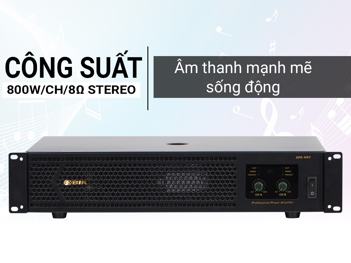 Cục đẩy c&ocirc;ng suất 2 k&ecirc;nh BIK BPA-H82