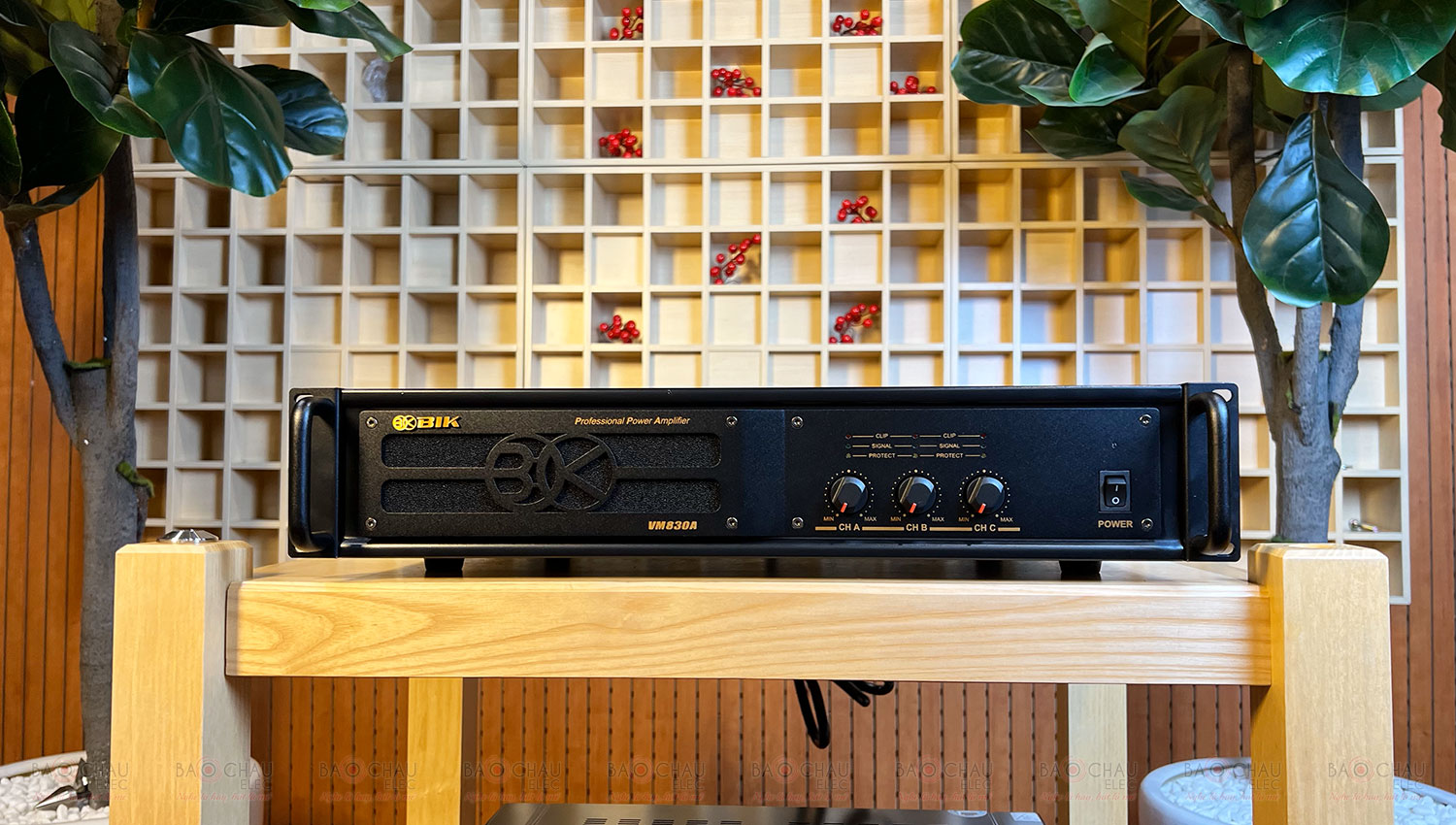 Cục Đẩy Công Suất 3 Kênh BIK VM 830A (Nguồn Xuyến, Class H)