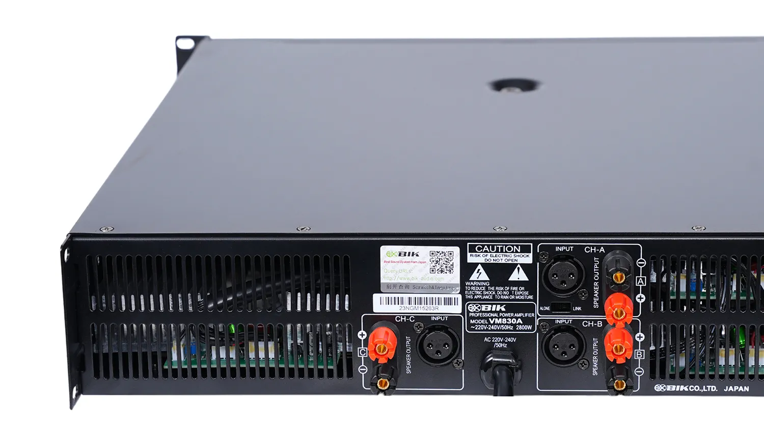 Cục đẩy công suất 3 kênh BIK VM 830A
