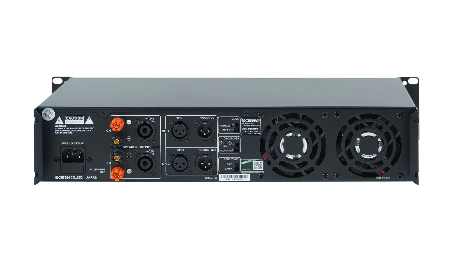 Cục đẩy công suất 2 kênh BIK VM700A
