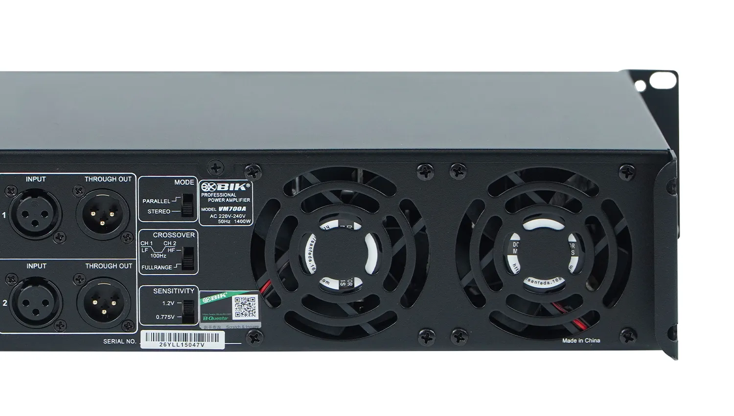 Cục đẩy công suất 2 kênh BIK VM700A
