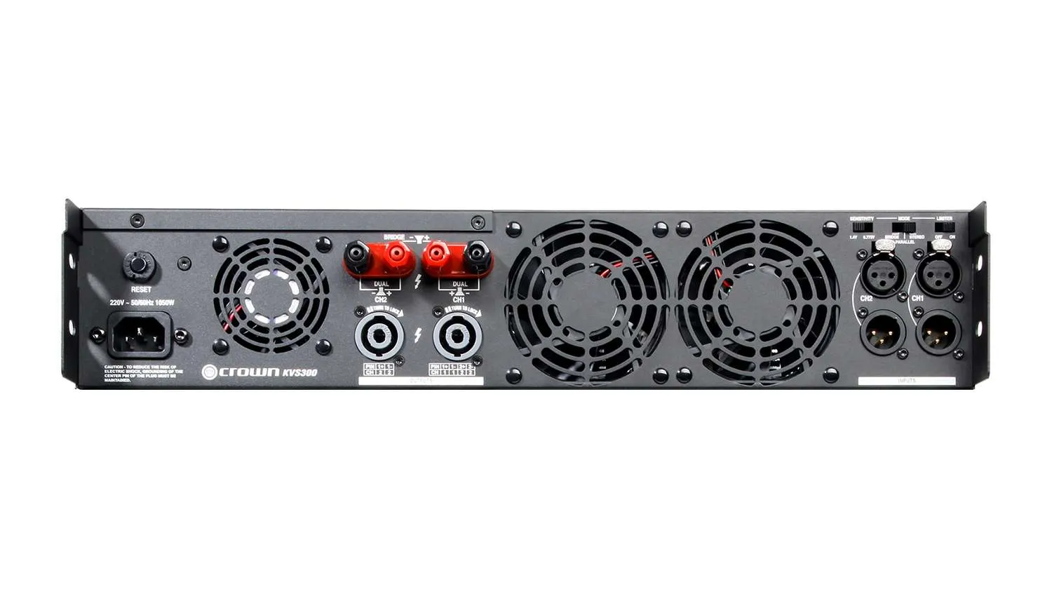Cục đẩy công suất Crown KVS 300 mặt sau