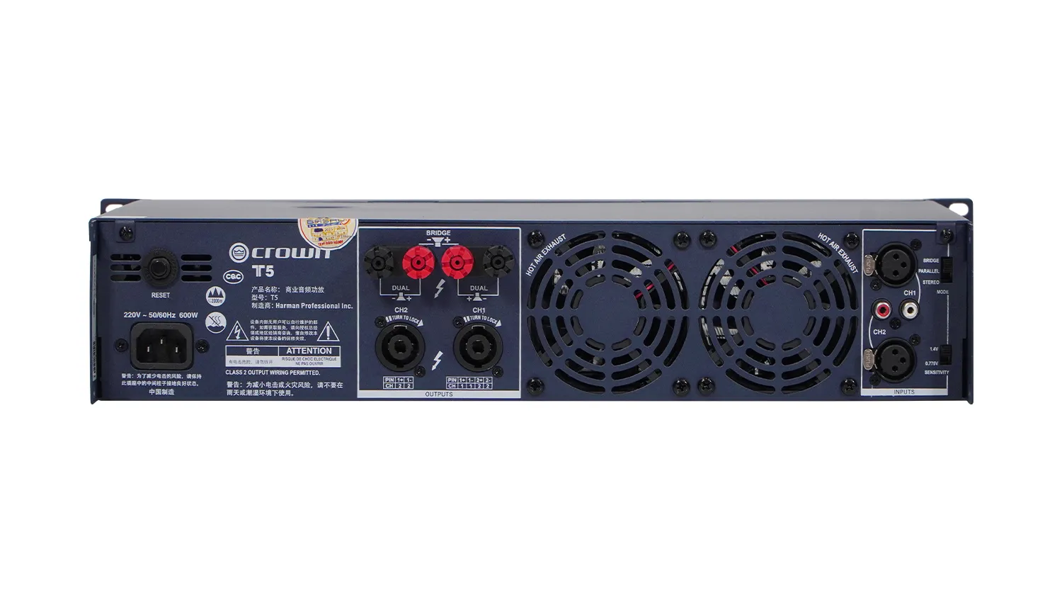 Cục đẩy công suất 2 kênh Crown T5