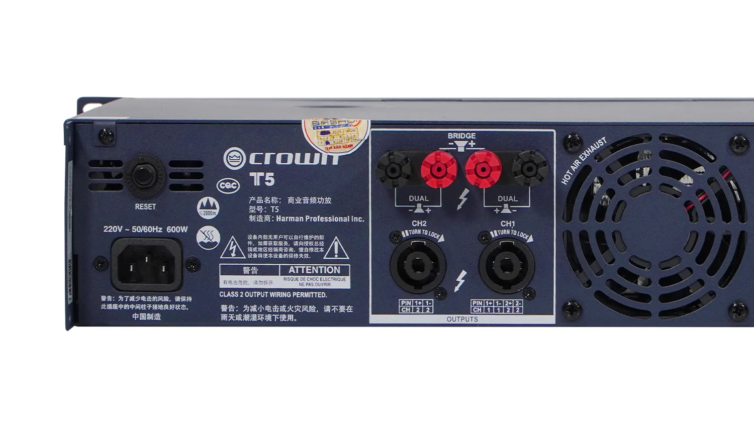 Cục đẩy công suất 2 kênh Crown T5