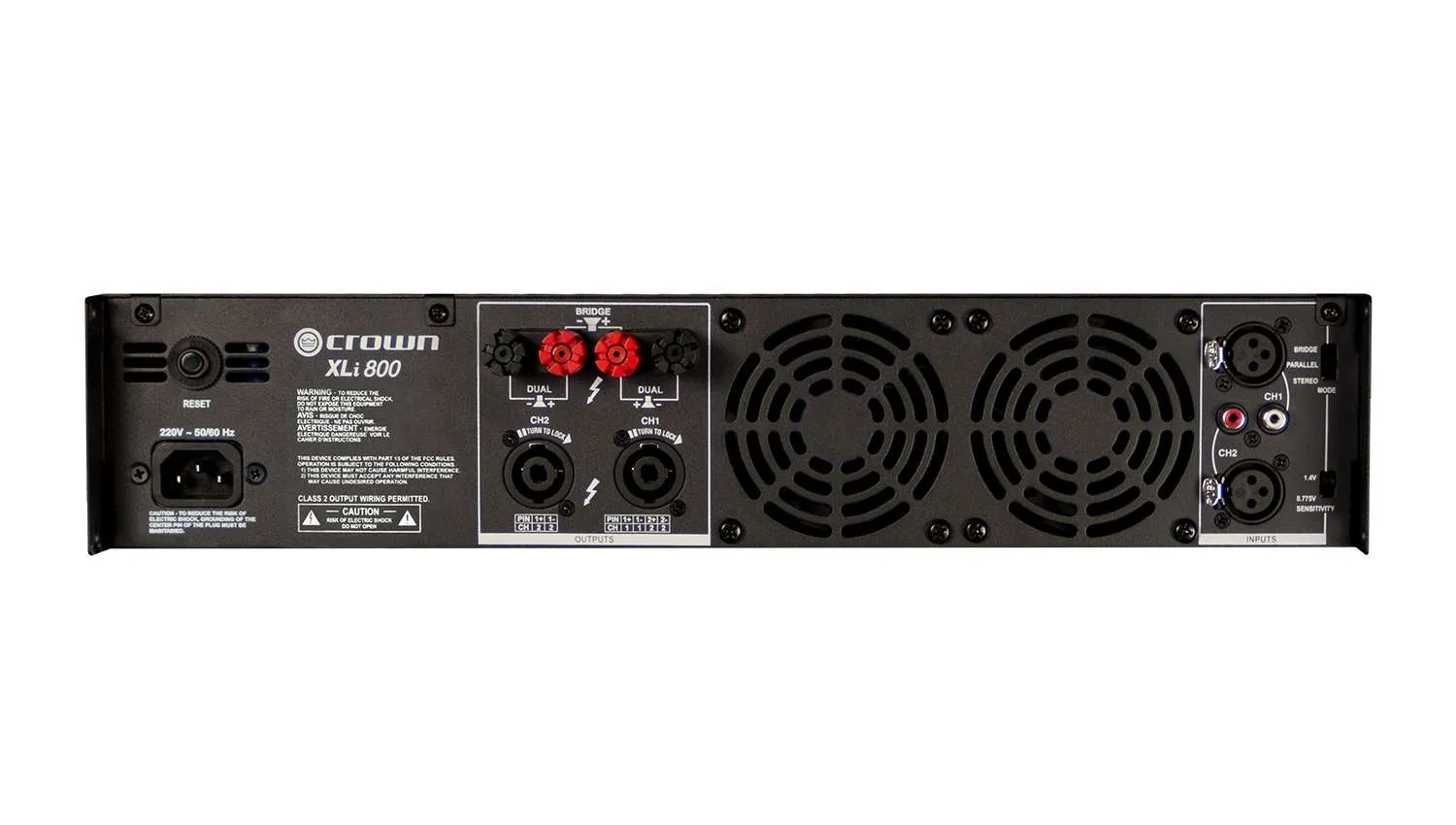 Cục đẩy công suất Crown Xli 800 mặt sau