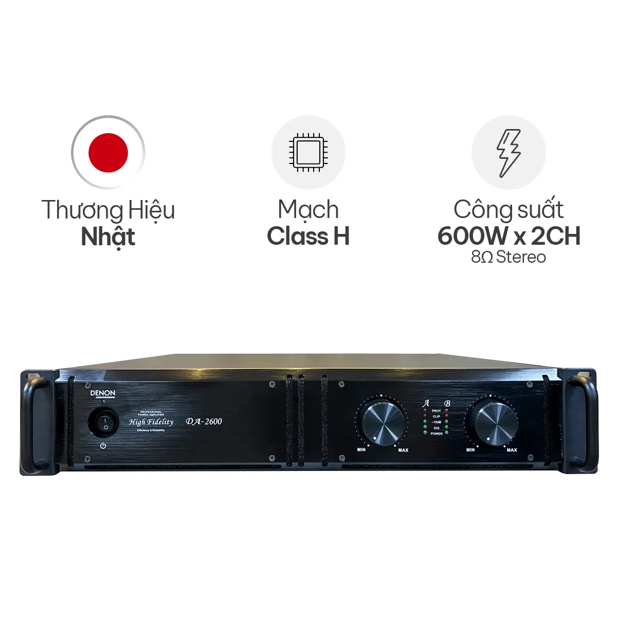 Cục đẩy công suất 2 kênh Denon DA-2600