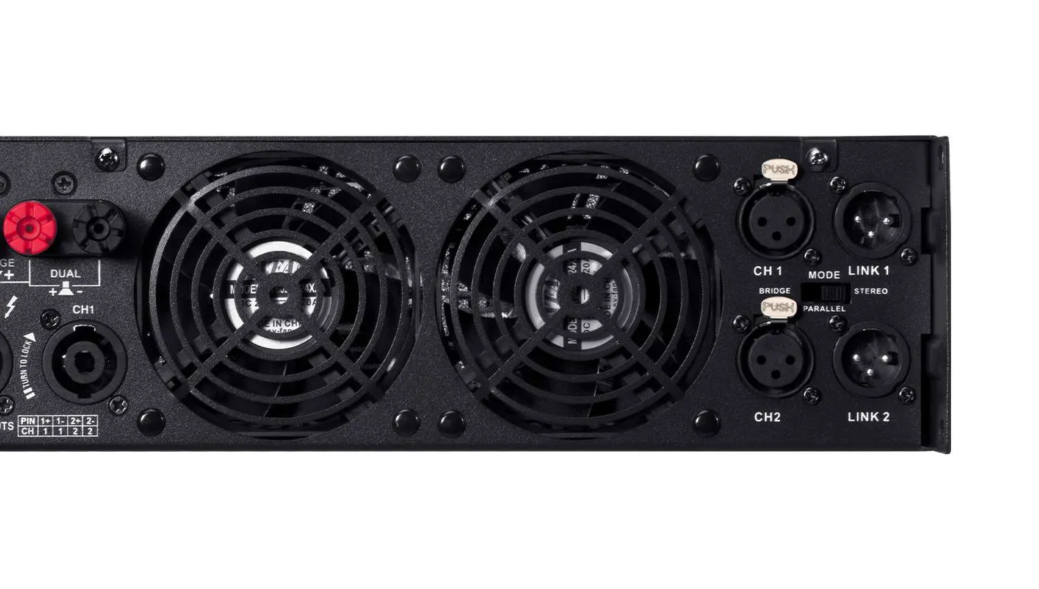 Cục đẩy công suất JBL V6 mặt sau