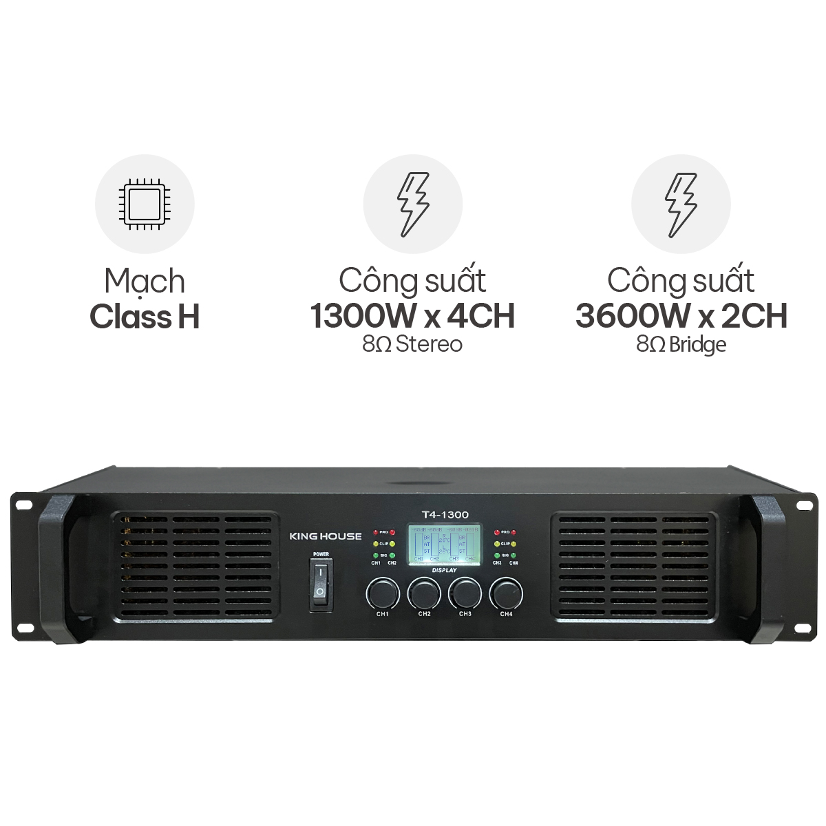 Cục đẩy công suất King House T4-1300