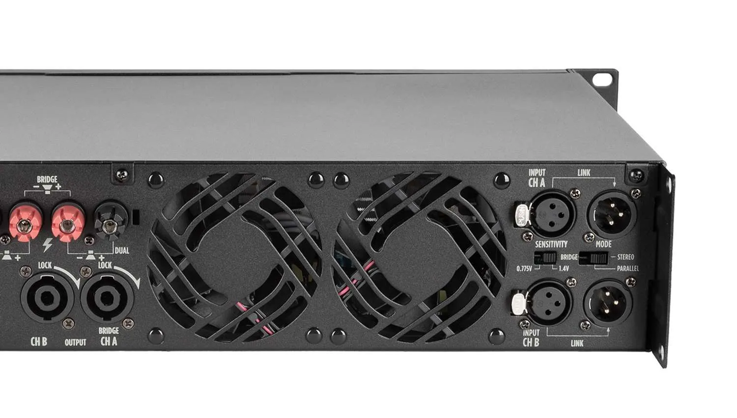 Cục đẩy công suất RCF IPS 1.5K mặt sau