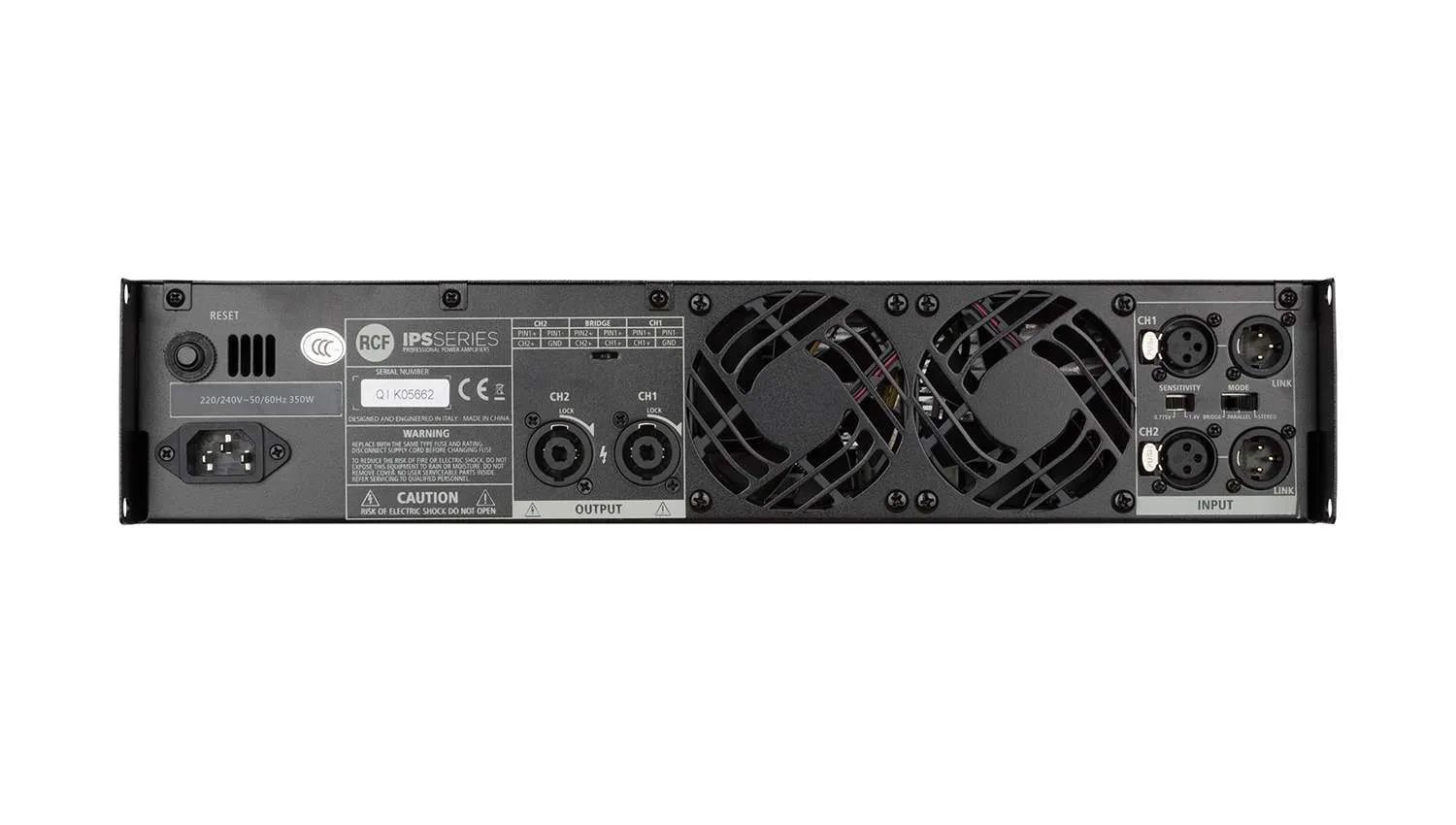 Cục đẩy công suất RCF IPS 1700 mặt sau