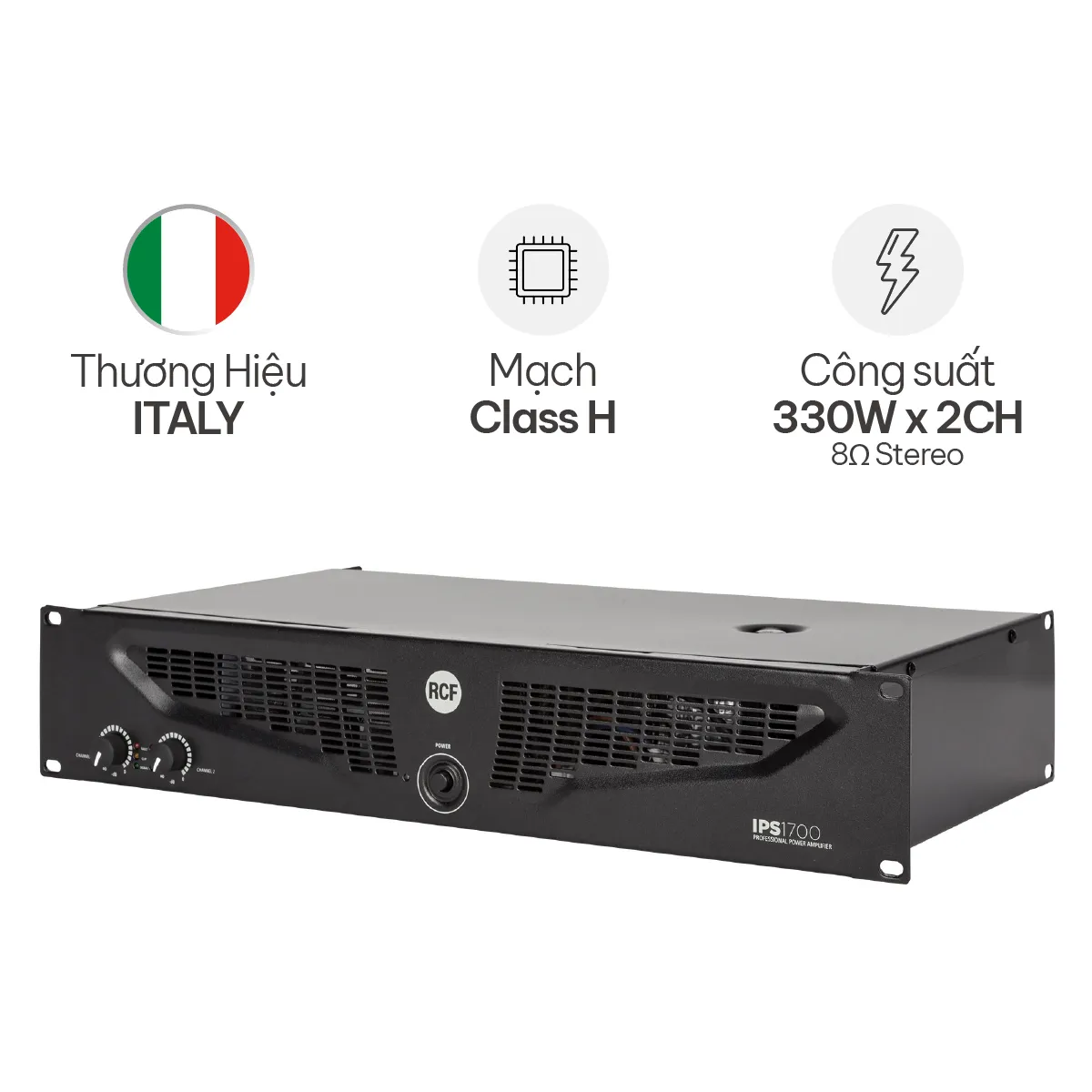 Cục Đẩy Công Suất 2 Kênh RCF IPS 1700