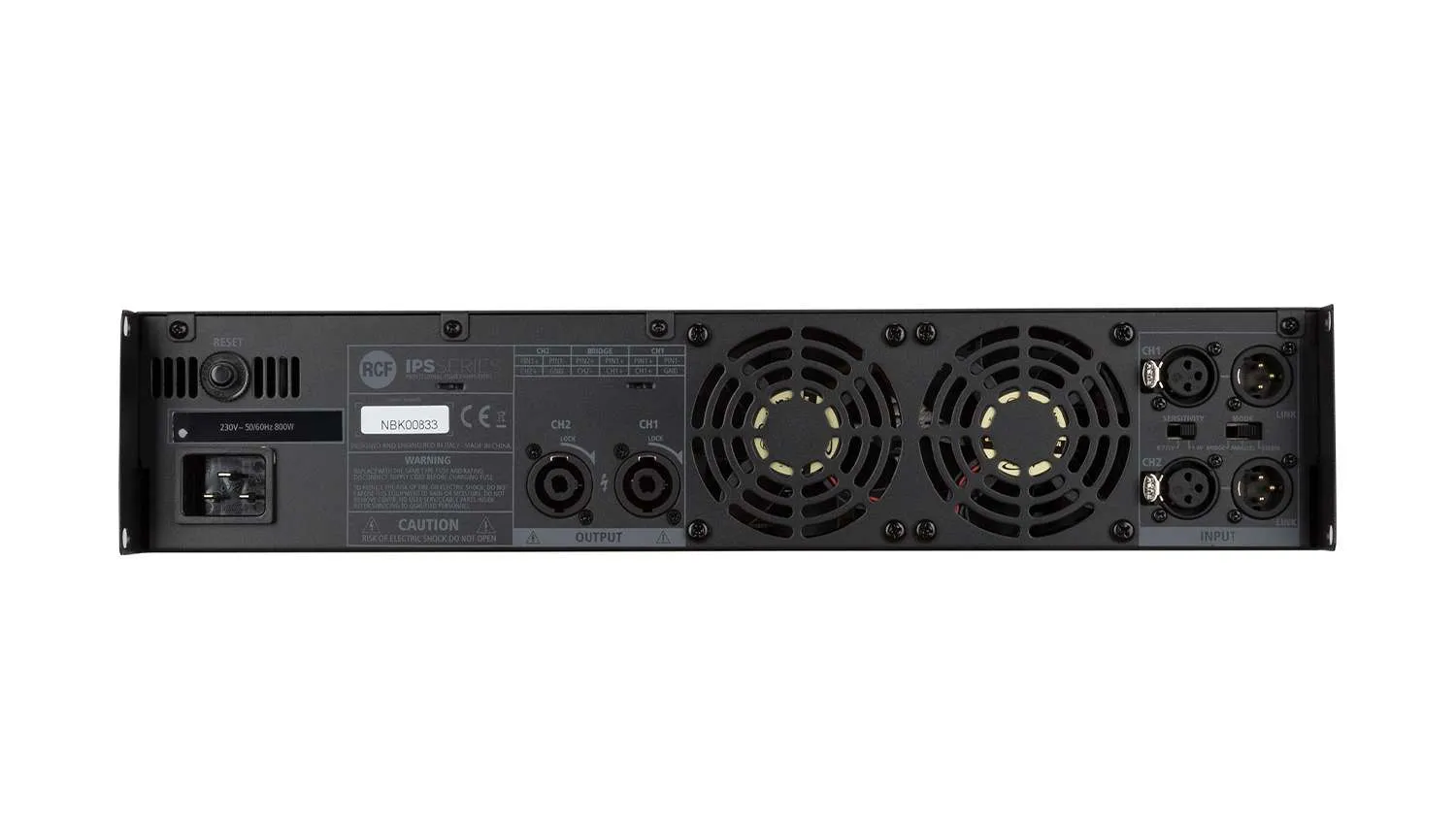 Cục đẩy công suất RCF IPS 3700 mặt sau