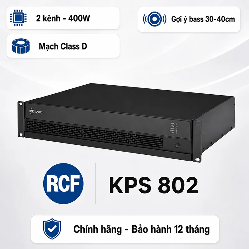 Cục đẩy công suất 2 kênh RCF KPS 802