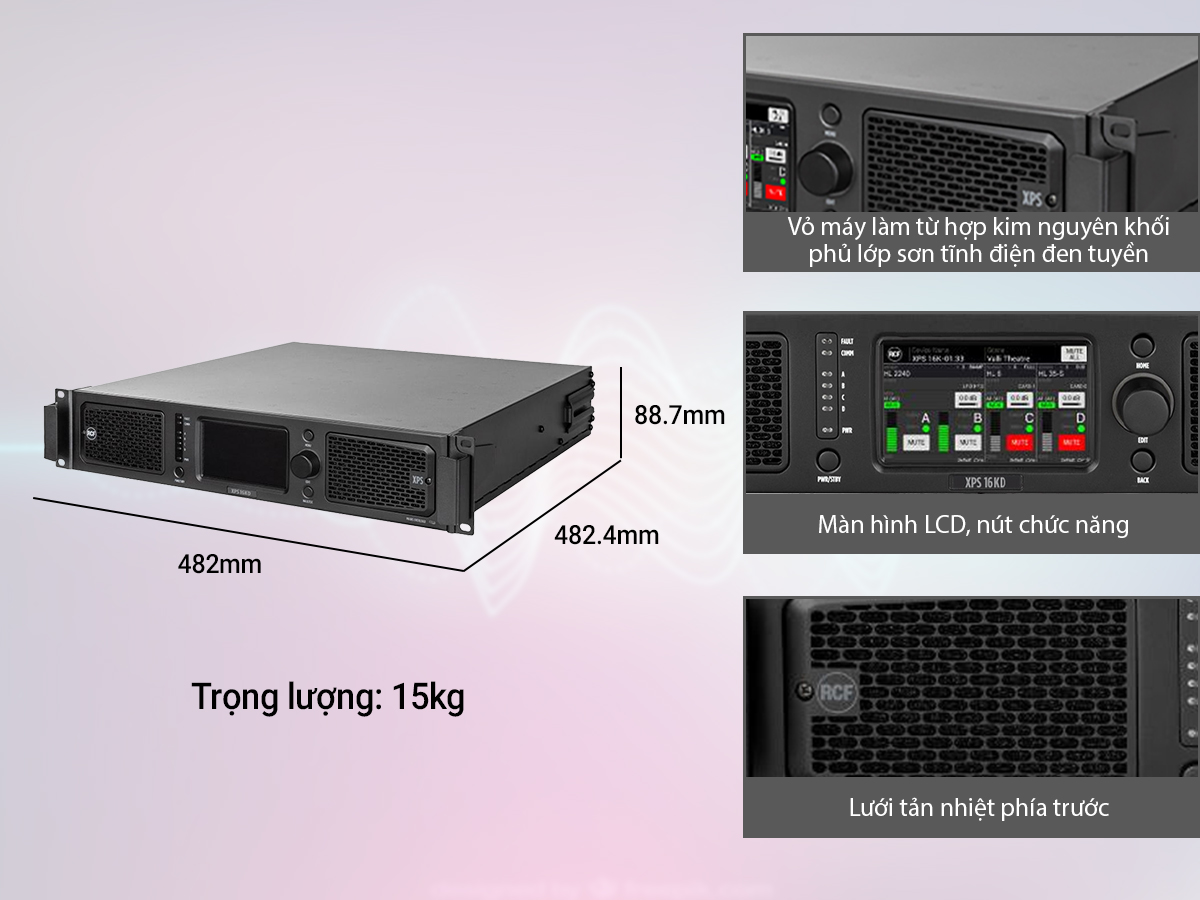 Cục đẩy c&ocirc;ng suất 4 k&ecirc;nh RCF XPS 16KD 