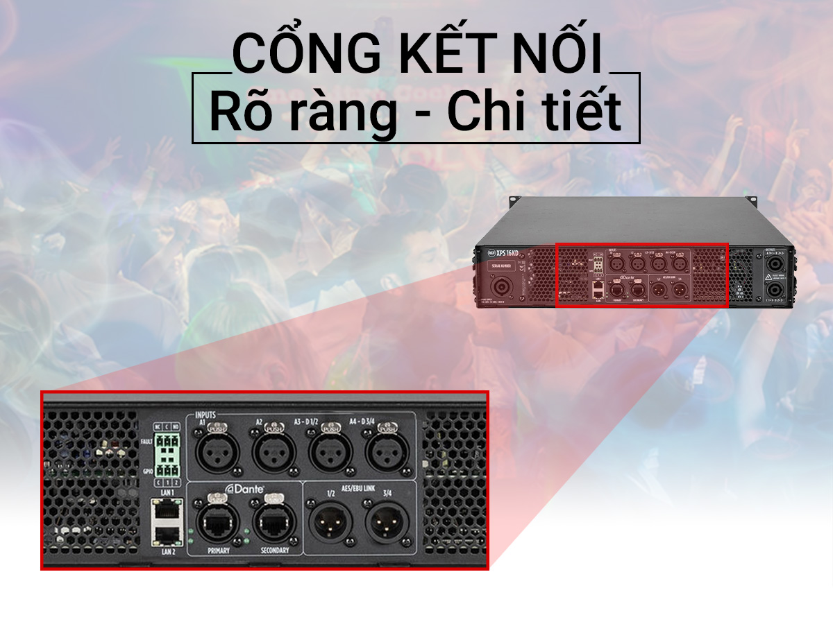 Cục đẩy c&ocirc;ng suất 4 k&ecirc;nh RCF XPS 16KD 