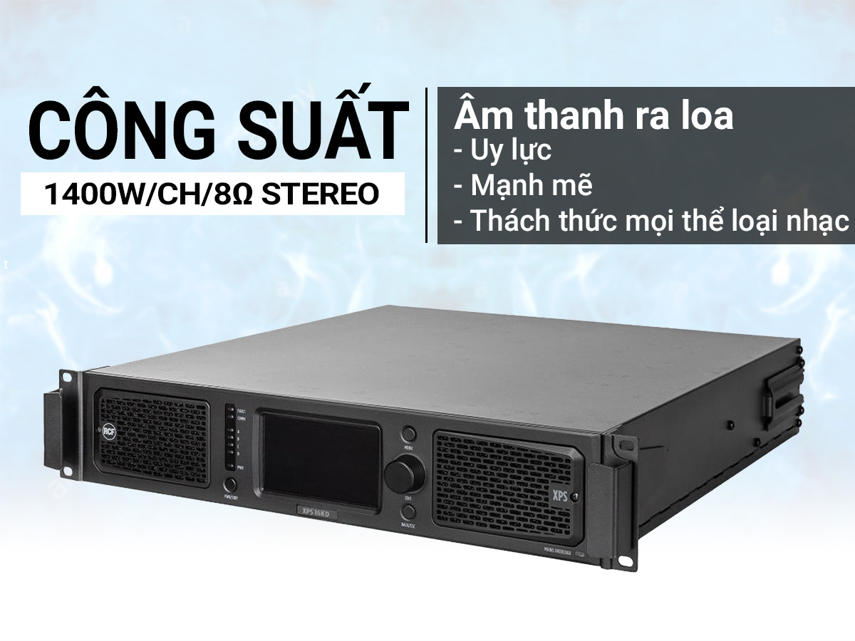 Cục đẩy c&ocirc;ng suất 4 k&ecirc;nh RCF XPS 16KD 