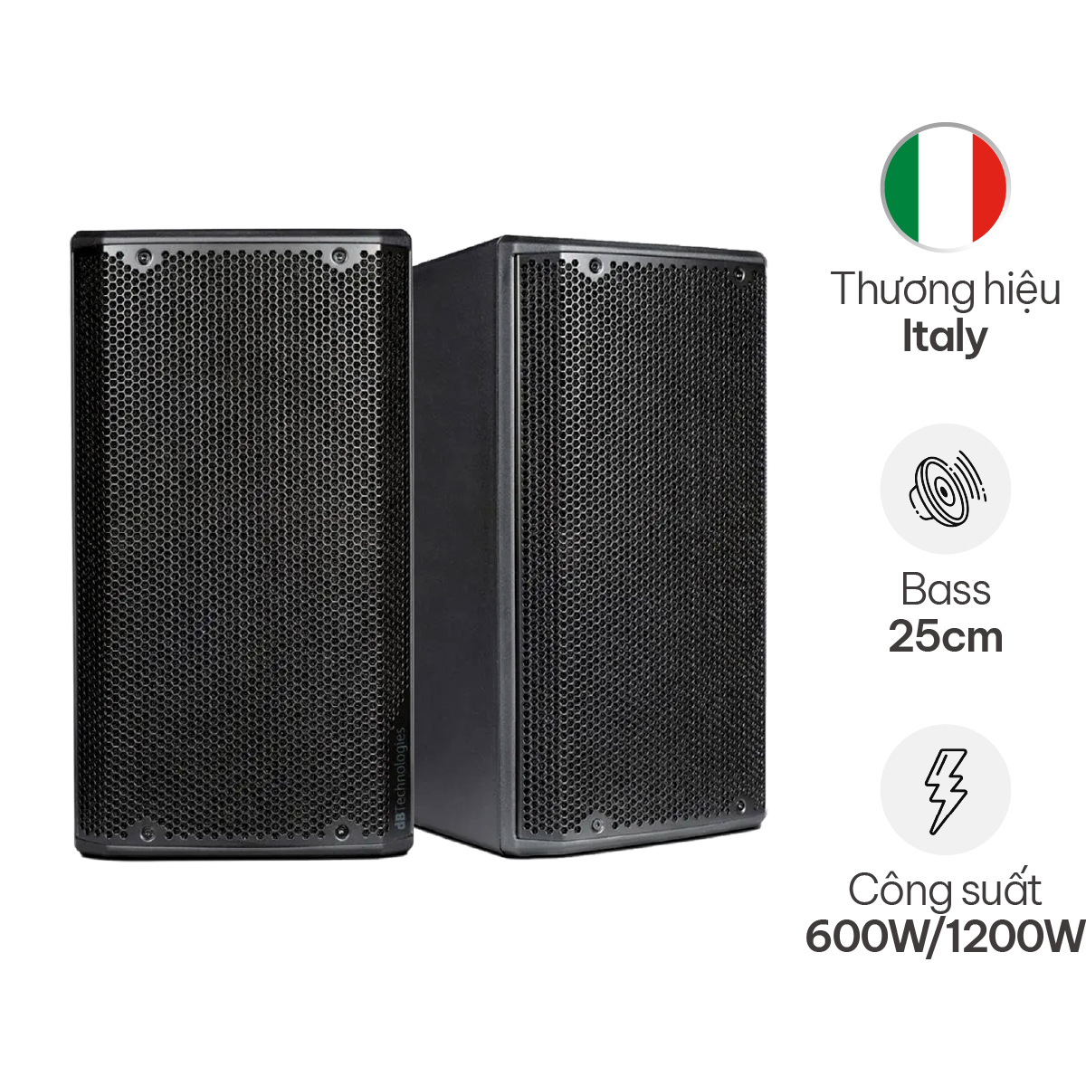 Loa dBTechnologies Opera 10 (Active, Bass 25cm, 1200W)