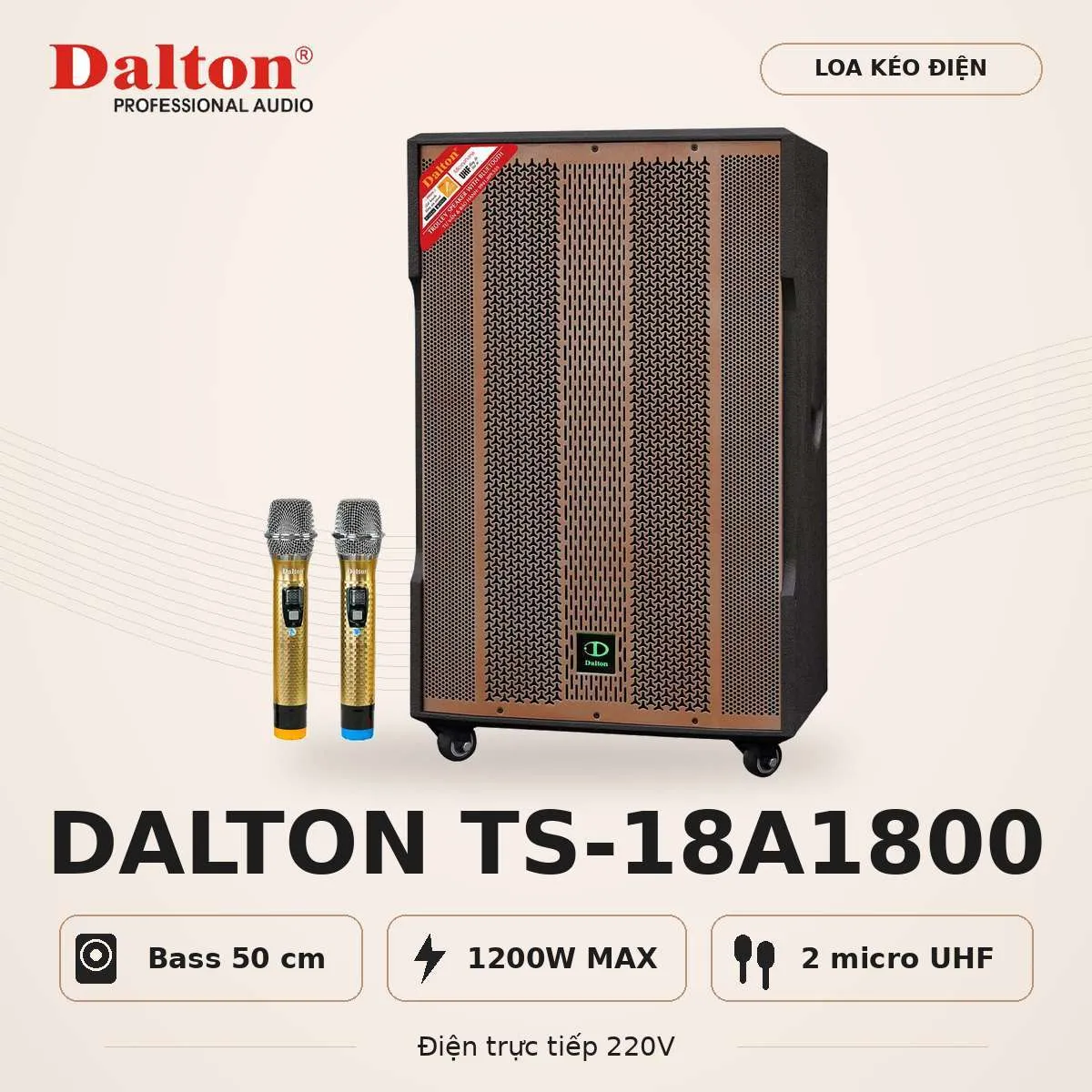 Loa kéo điện Dalton TS-18A1800