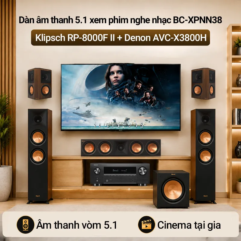 Dàn âm thanh 5.1 xem phim nghe nhạc BC-XPNN38