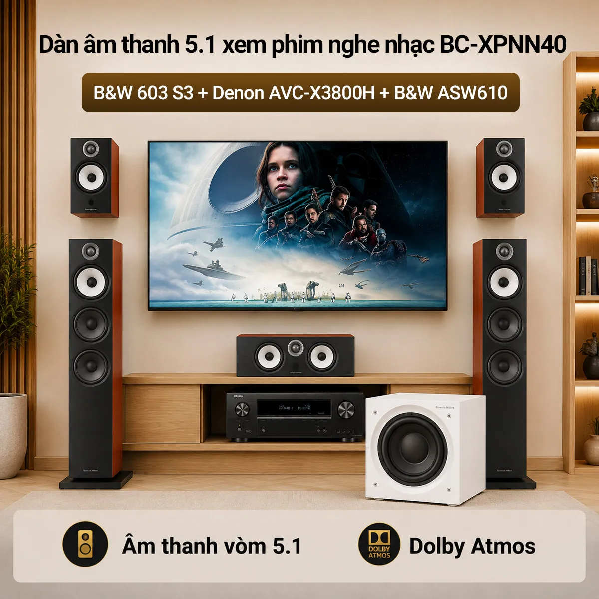 Dàn âm thanh 5.1 xem phim nghe nhạc BC-XPNN40