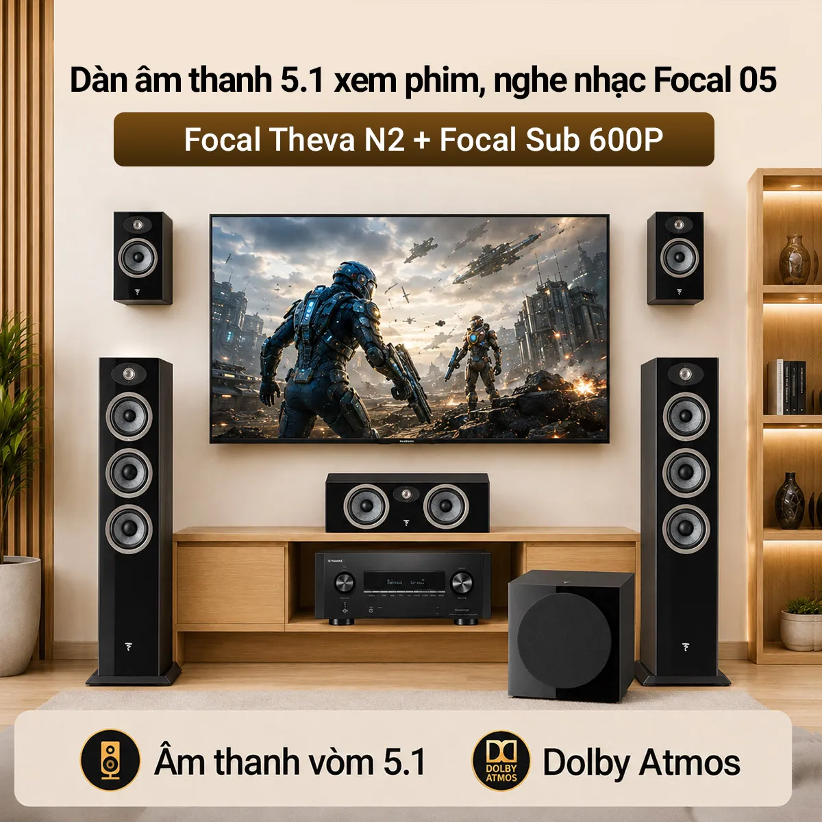 Dàn âm thanh 5.1 xem phim, nghe nhạc Focal 05
