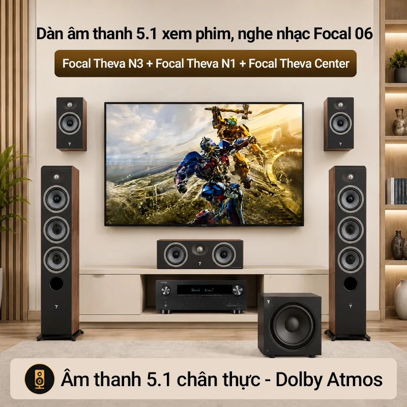 Dàn âm thanh 5.1 xem phim, nghe nhạc Focal 06