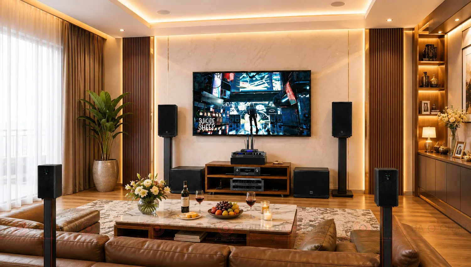 Dàn âm thanh cao cấp 3 trong 1 Karaoke, nhạc, phim RCF 02