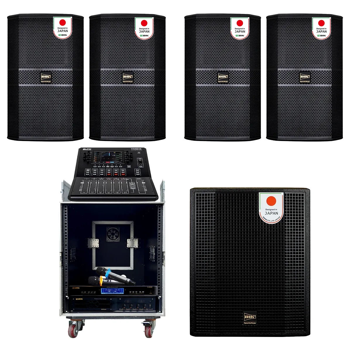 Dàn âm thanh hội trường BIK New 2026-03 (BIK BBK-S310, VM640A, Alto TMD16, BIK BBK-W55A, BIK U500II) 