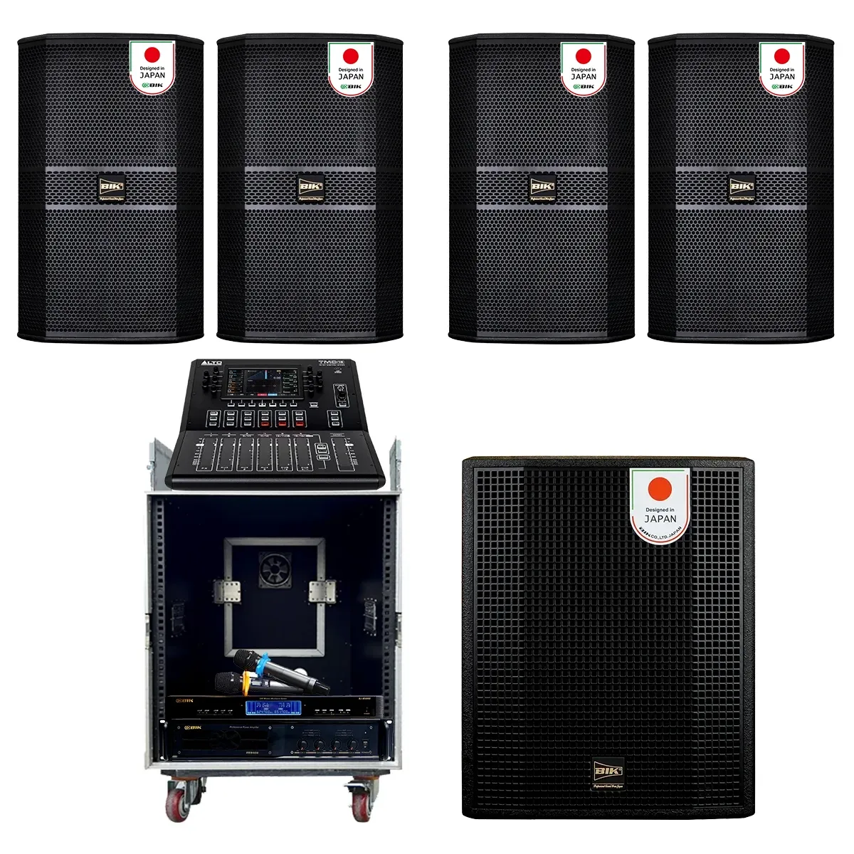 Dàn âm thanh hội trường BIK New 2026-03 (BIK BBK-S310, VM640A, Alto TMD16, BIK BBK-W55A, BIK U500II) 