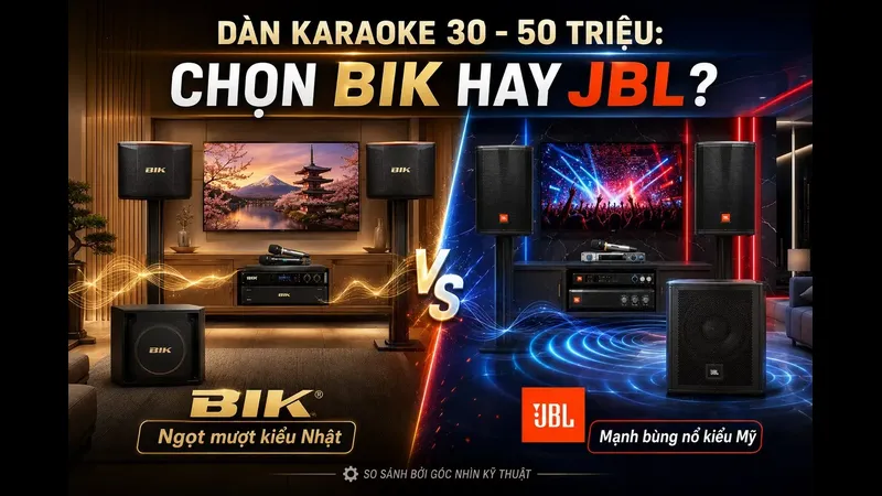 Đầu tư dàn karaoke BIK hay JBL khi ngân sách khoảng 30-50 triệu