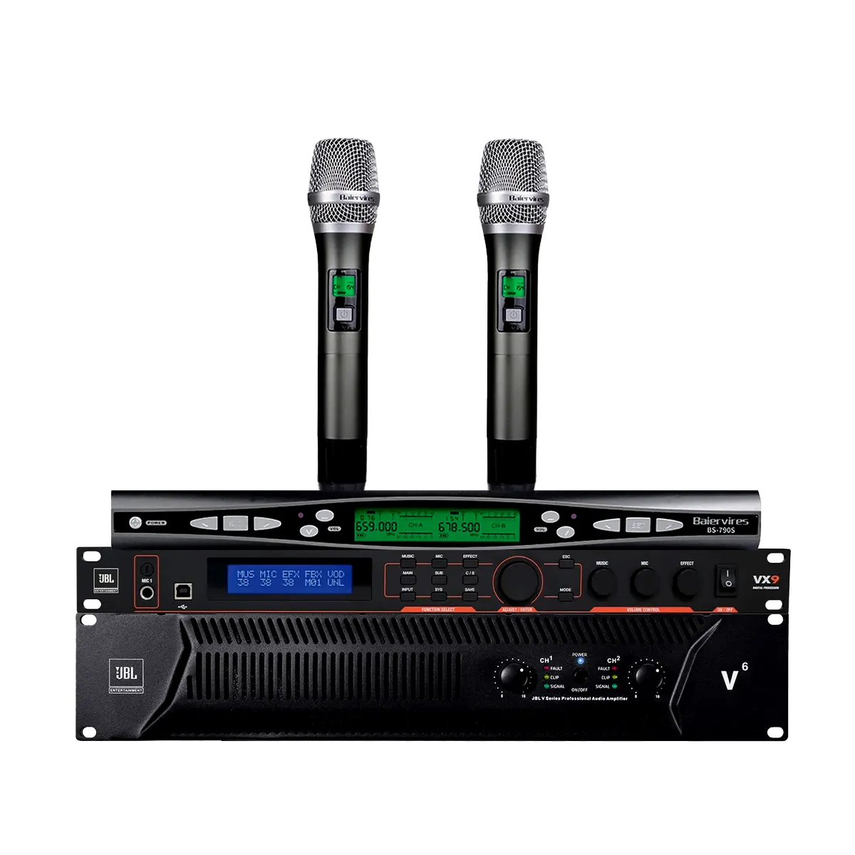 Dàn karaoke JBL cao cấp 26 (JBL XS08, JBL V6, JBL VX9, Baiervires BS-790s) - Hình 7