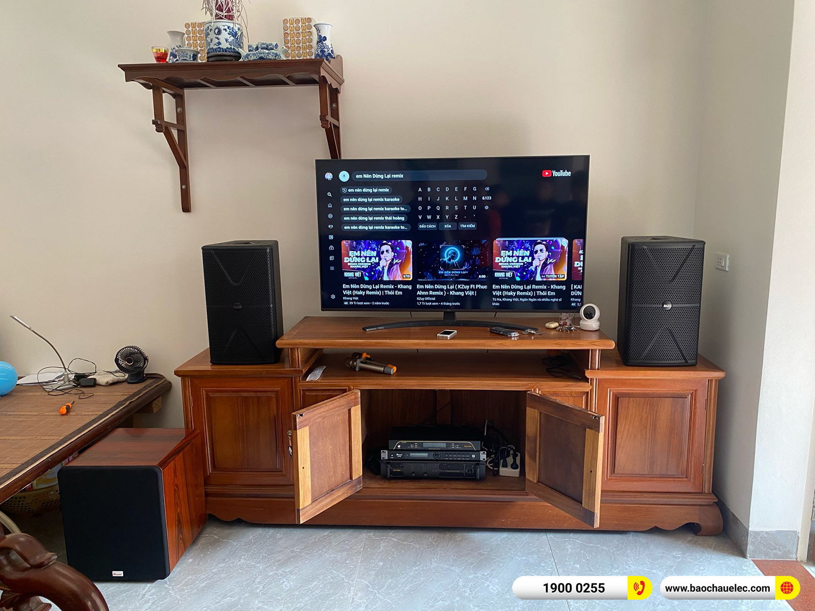 Lắp đặt d&agrave;n karaoke Alto hơn 30tr cho anh Dũng tại H&agrave; Nội