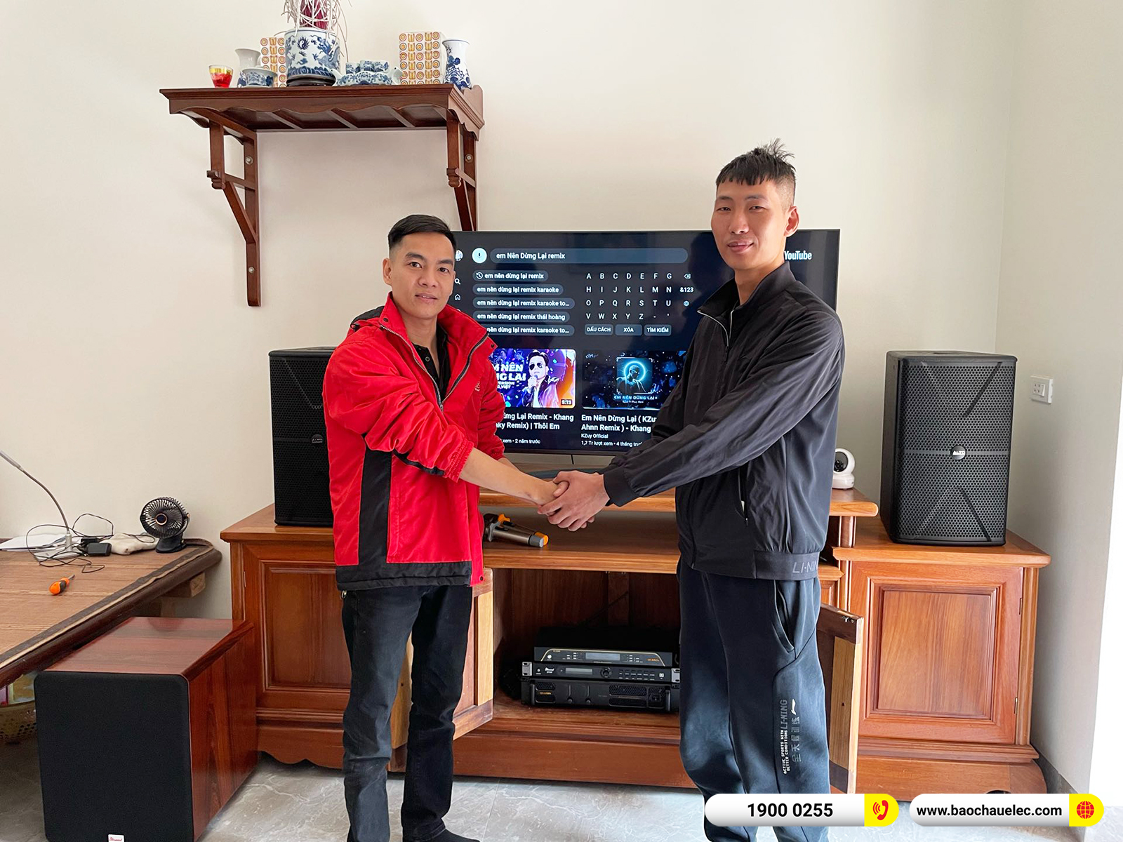Lắp đặt d&agrave;n karaoke Alto hơn 30tr cho anh Dũng tại H&agrave; Nội