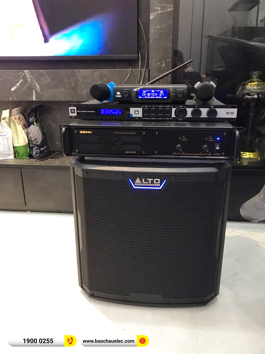 Lắp đặt d&agrave;n karaoke RCF hơn 73tr cho anh Dũng tại Nam Định