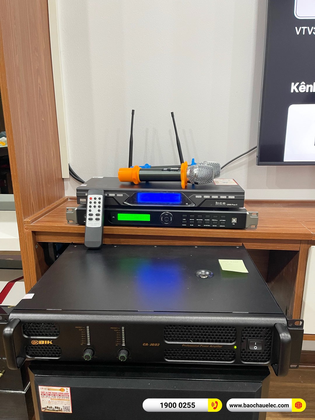 Lắp đặt d&agrave;n karaoke Domus hơn 30tr cho anh Dương tại H&agrave; Nội 