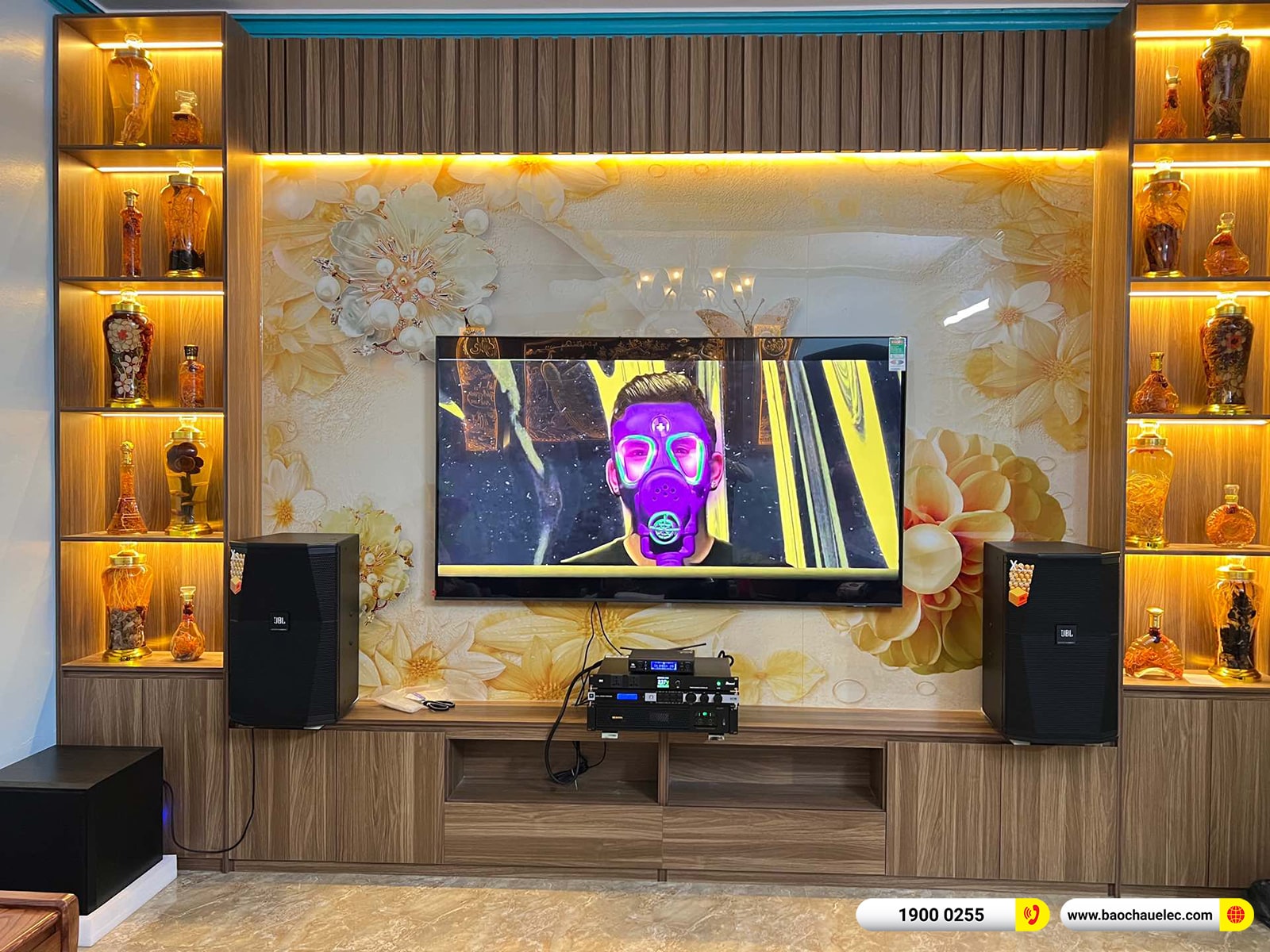 Lắp đặt d&agrave;n karaoke JBL hơn 70tr cho anh Dương tại H&agrave; Nội 