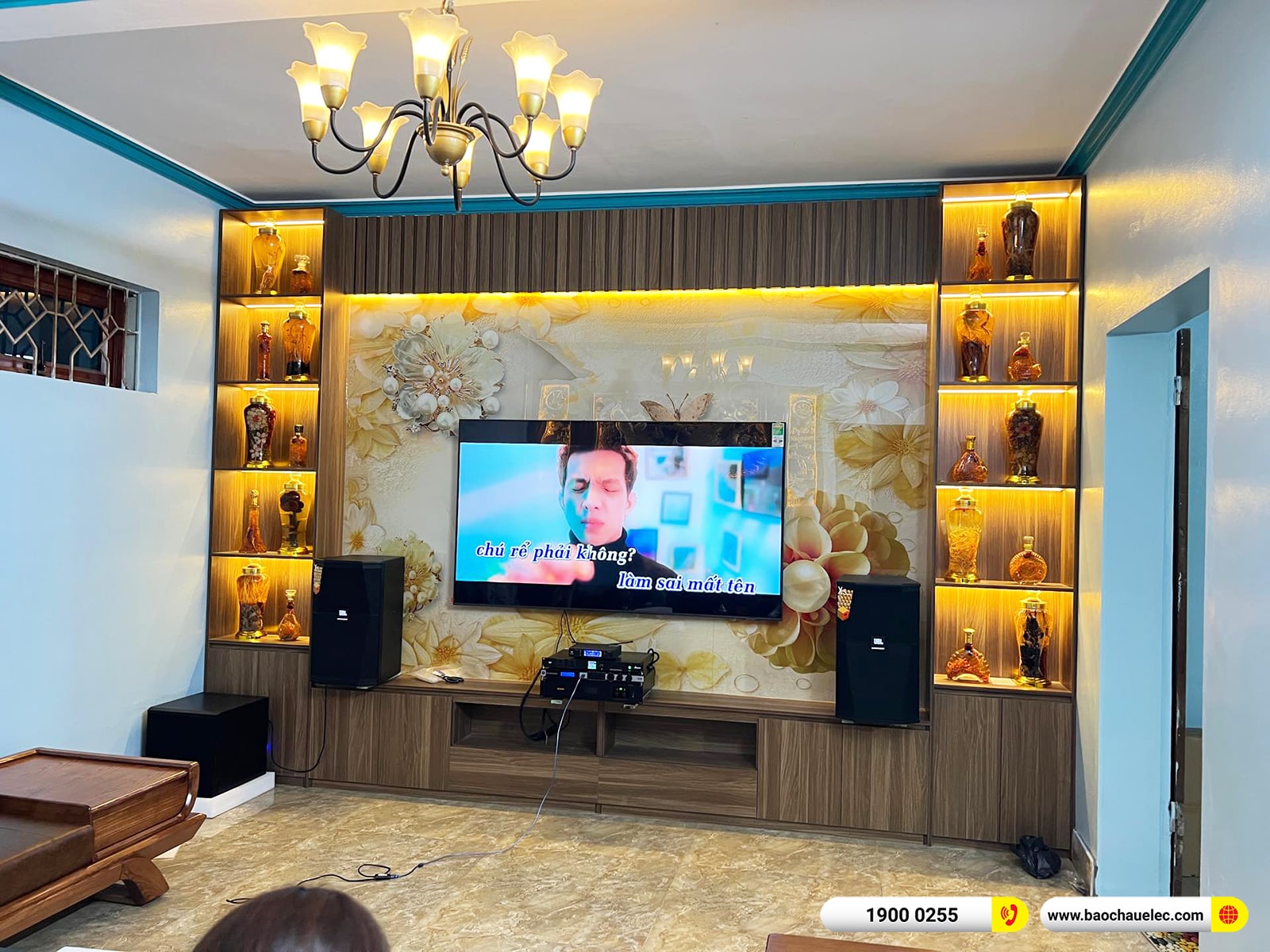 Lắp đặt d&agrave;n karaoke JBL hơn 70tr cho anh Dương tại H&agrave; Nội 