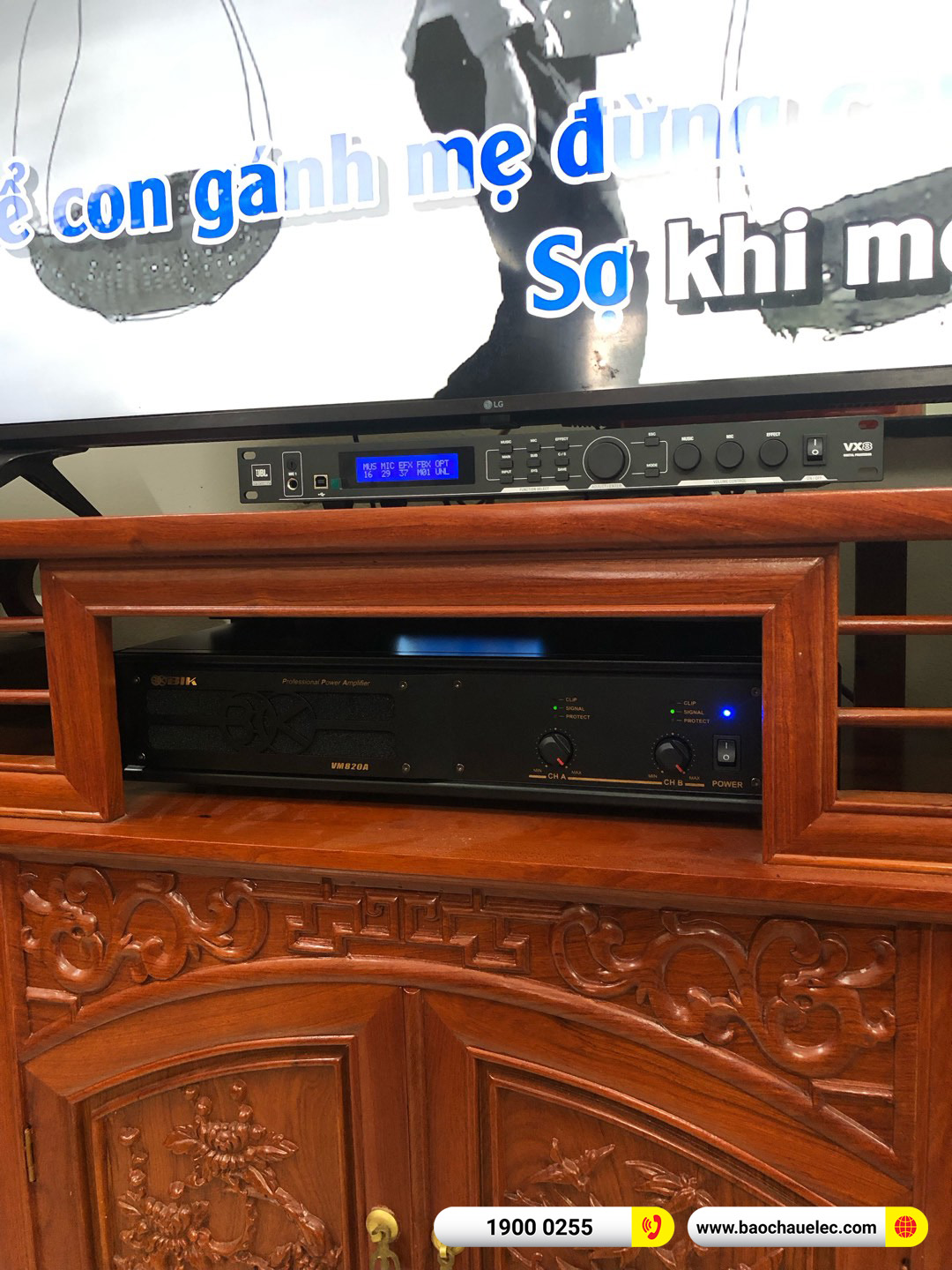 Lắp đặt d&agrave;n karaoke BMB gần 52tr cho anh H&agrave; tại H&agrave; Nội 
