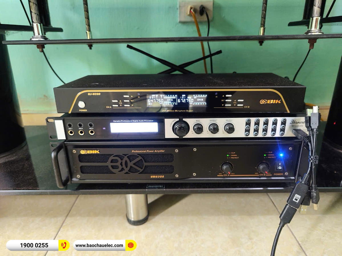 Lắp đặt d&agrave;n karaoke BIK gần 38tr cho anh Ho&agrave;ng tại H&agrave; Nội