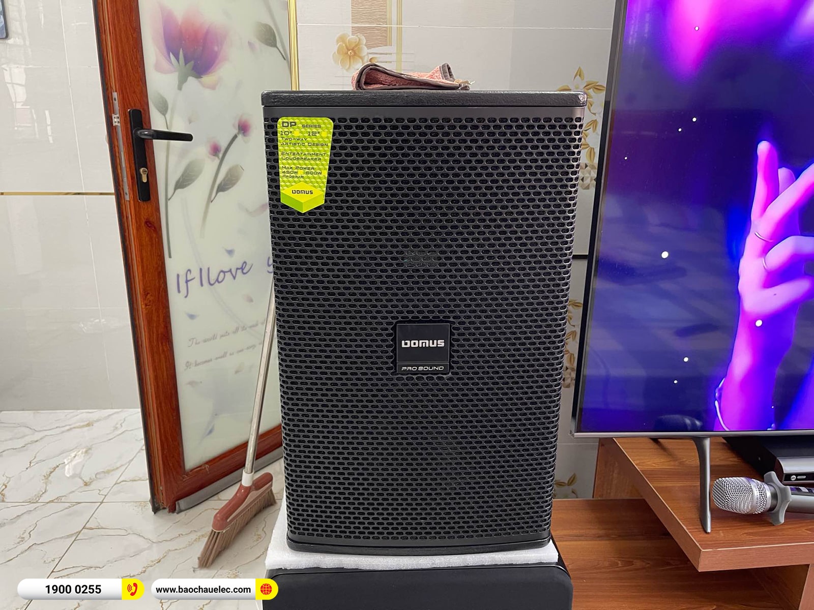 Lắp đặt d&agrave;n karaoke Domus gần 37tr cho anh H&ugrave;ng tại H&agrave; Nội