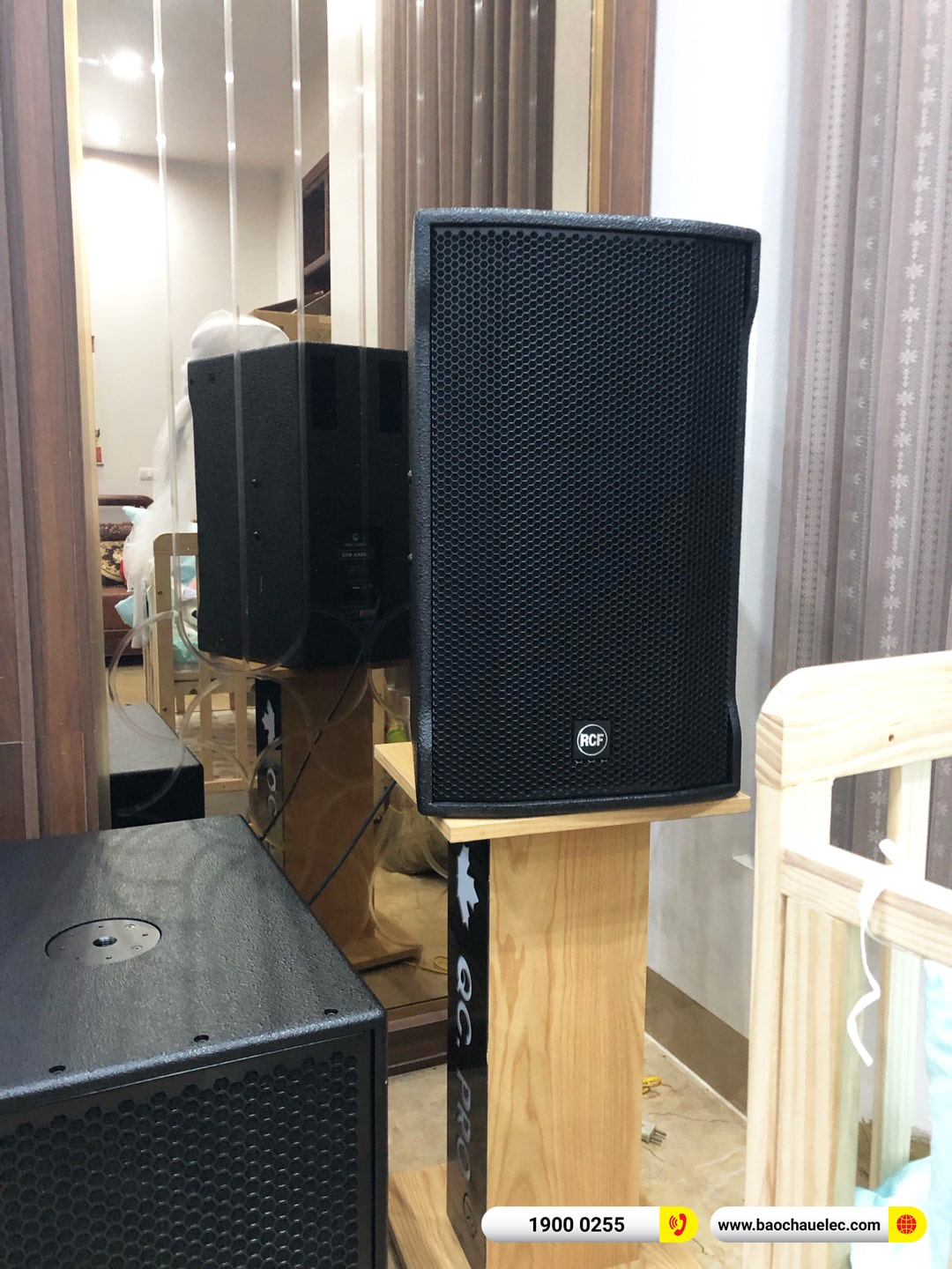 Lắp đặt d&agrave;n karaoke RCF hơn 171tr cho anh H&ugrave;ng tại H&agrave; Nội